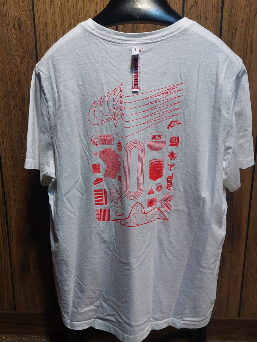 Nike Tee Worldwide Tokyo Shirt XL White CW5836-100